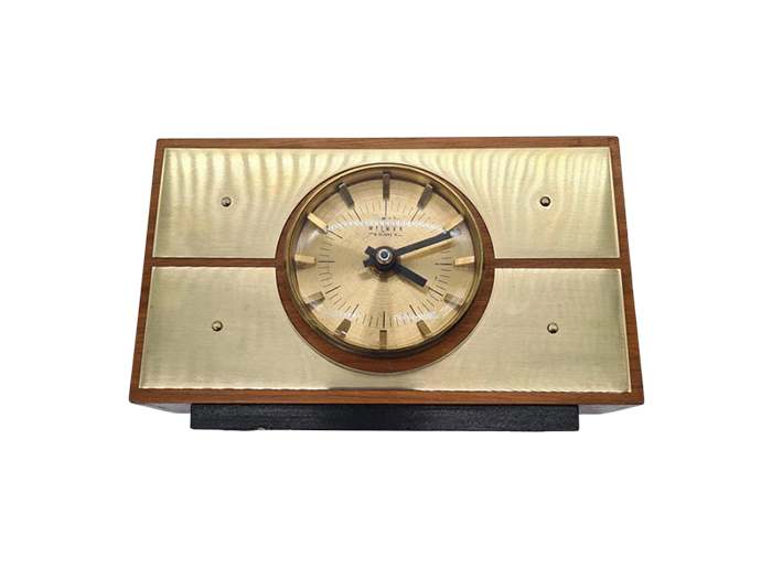 Modernist Table Clock by Weimar Quartz, Germany, 1970s
