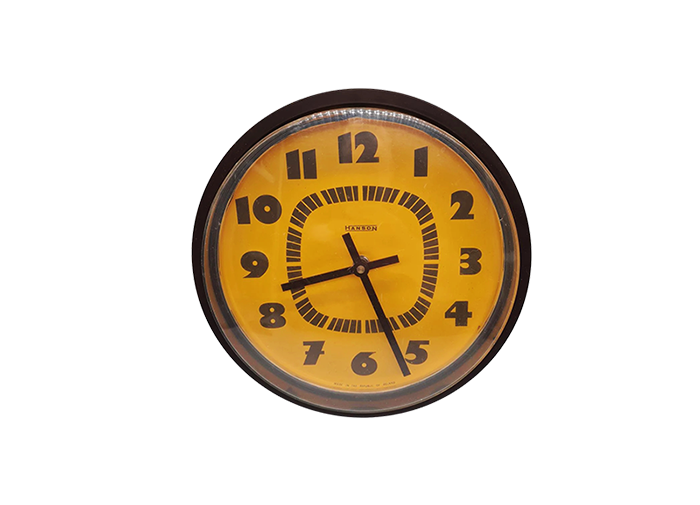 Modernist wall clock, Hanson, Ireland, 1970s/80s
