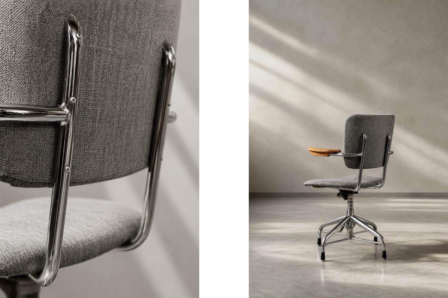 Industrial office chair, Verkstads AB Lindqvist Motala, Sweden, 1960s