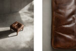 Leather lounge chair with footstool, model 2207, designed by Børge Mogensen, Fredericia, Denmark, 1960s