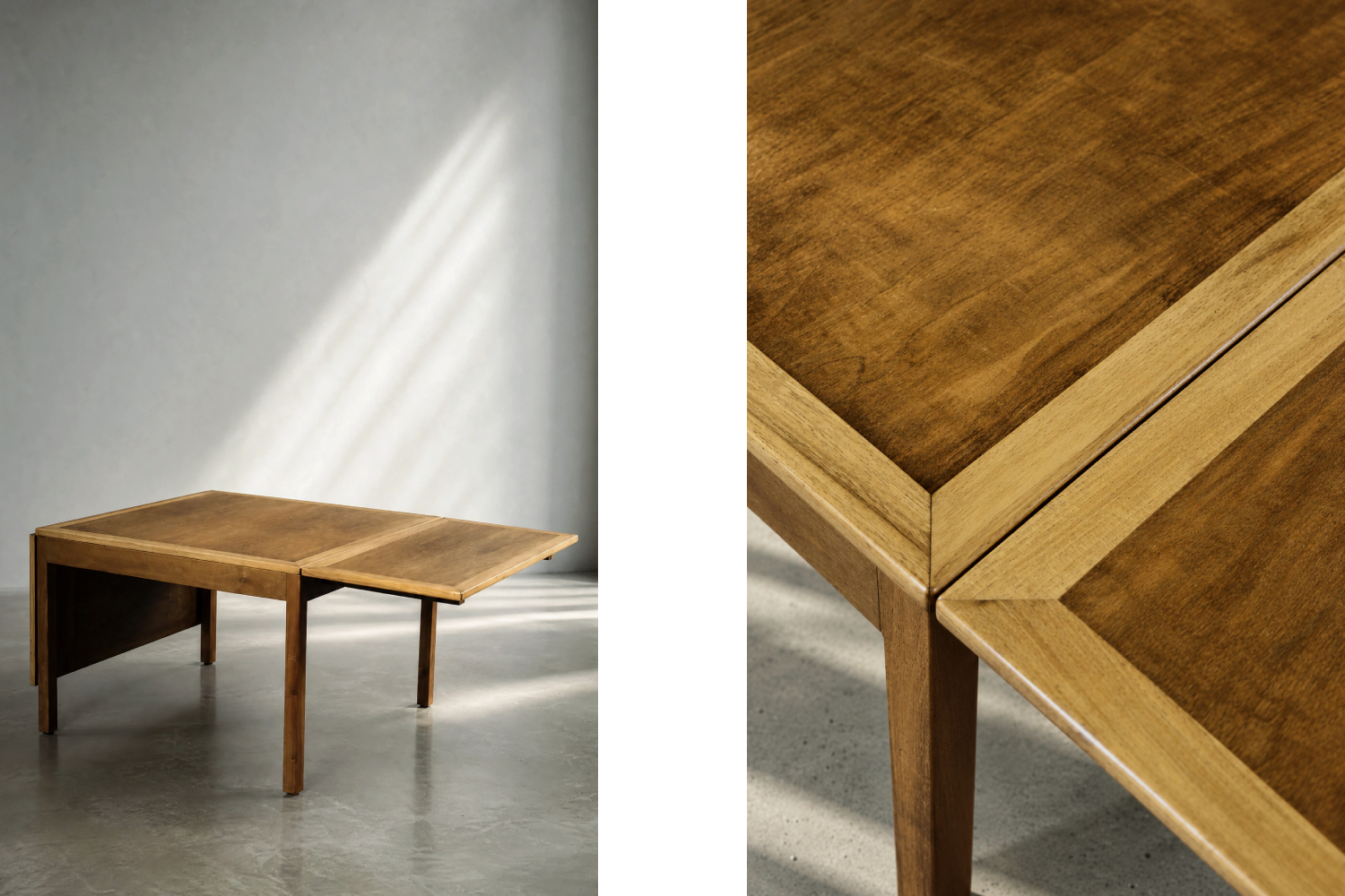 Extendable coffee table, model 5362, designed by Børge Mogensen, Fredericia, Denmark, 1960s