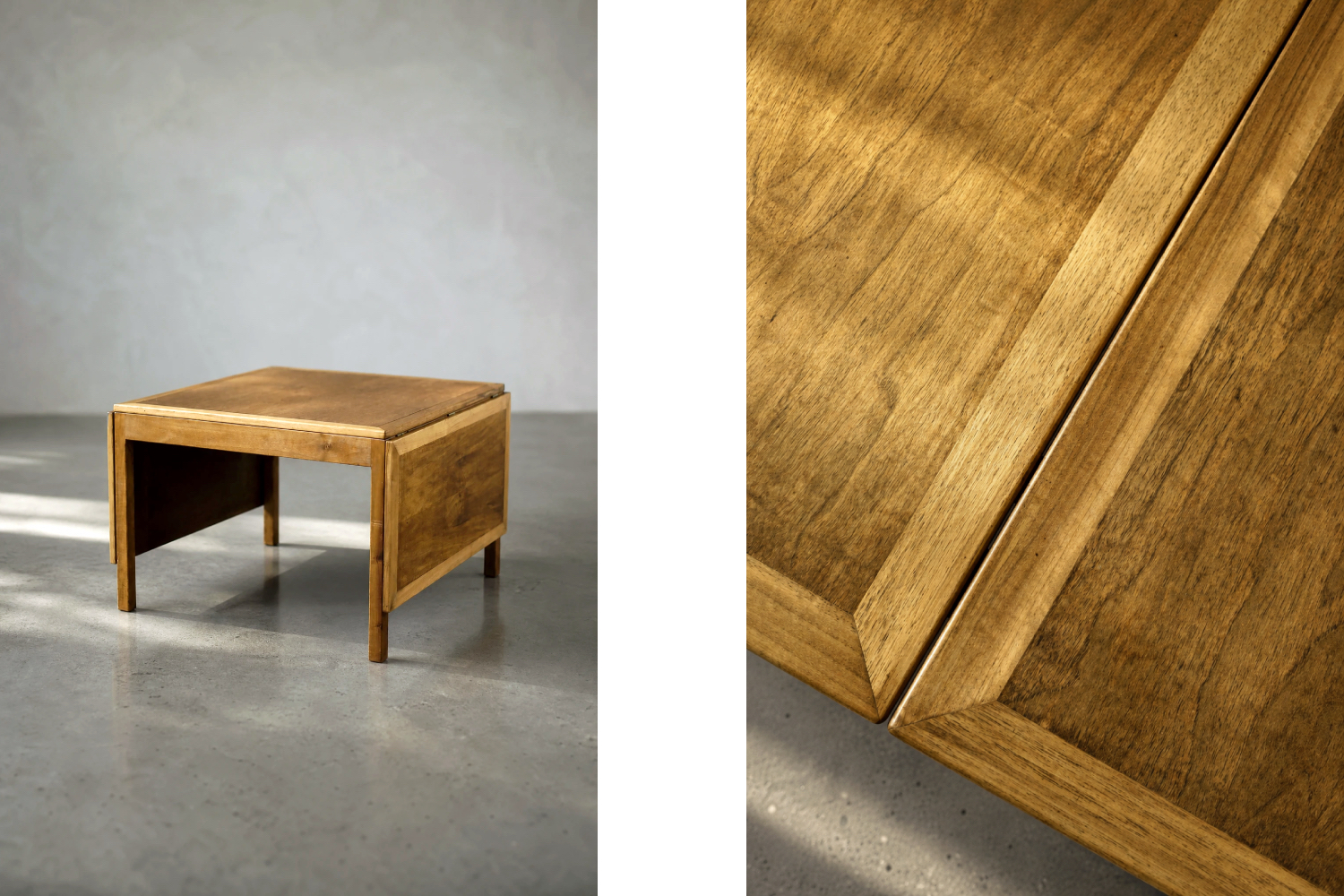 Extendable coffee table, model 5362, designed by Børge Mogensen, Fredericia, Denmark, 1960s