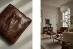 Leather lounge chair with footstool, model 2207, designed by Børge Mogensen, Fredericia, Denmark, 1960s