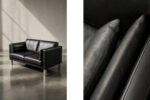Klasyczna dwuosobowa sofa skórzana, Dania, lata 70