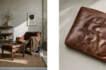 Leather lounge chair with footstool, model 2207, designed by Børge Mogensen, Fredericia, Denmark, 1960s