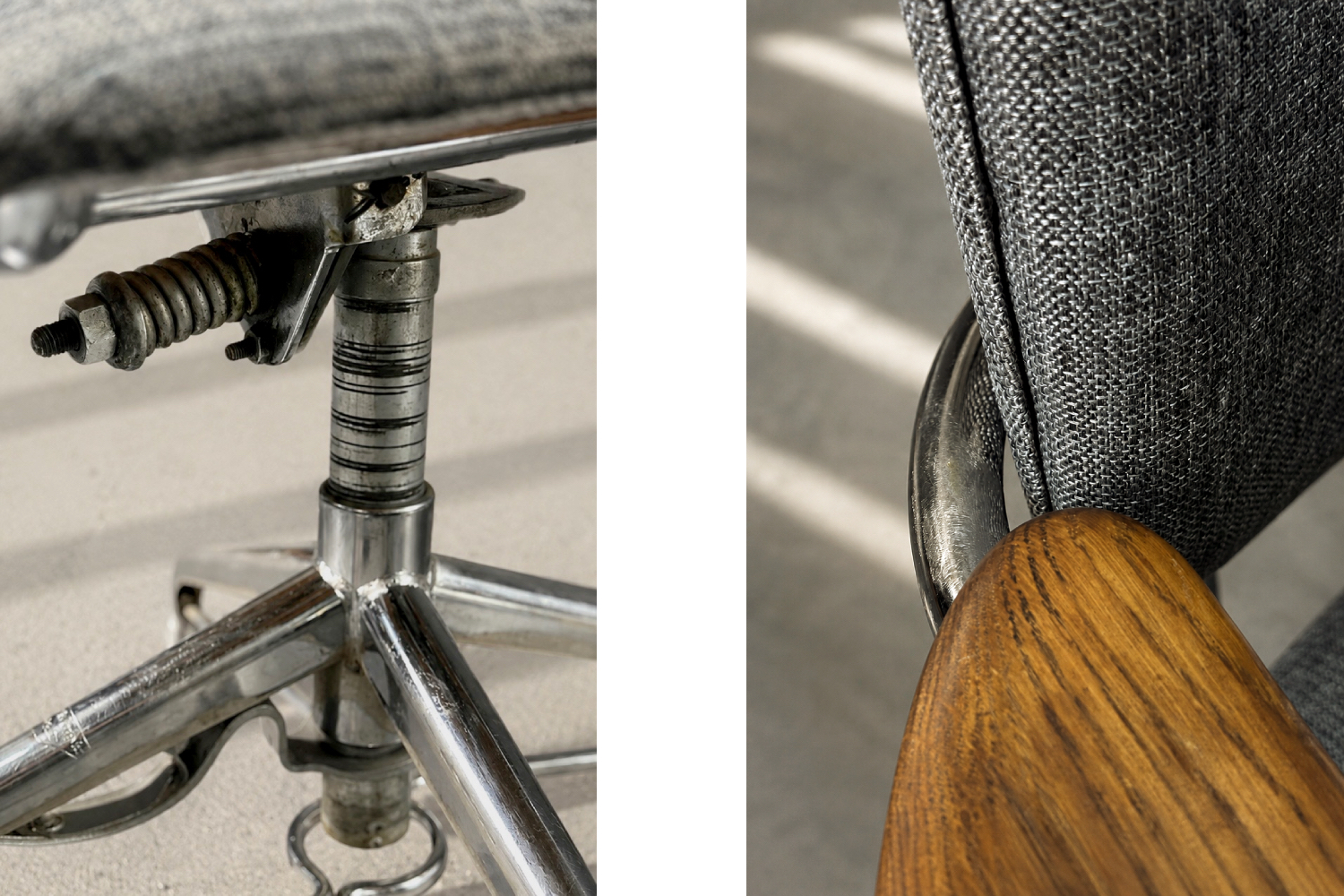 Industrial office chair, Verkstads AB Lindqvist Motala, Sweden, 1960s