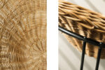 Sferyczny fotel rattanowy Bowl Chair w stylu Boho, Włochy, lata 50