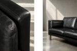 Klasyczna dwuosobowa sofa skórzana, Dania, lata 70