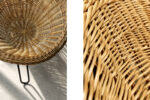 Sferyczny fotel rattanowy Bowl Chair w stylu Boho, Włochy, lata 50
