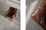 Leather lounge chair with footstool, model 2207, designed by Børge Mogensen, Fredericia, Denmark, 1960s