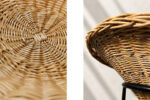 Sferyczny fotel rattanowy Bowl Chair w stylu Boho, Włochy, lata 50