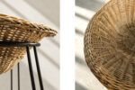 Sferyczny fotel rattanowy Bowl Chair w stylu Boho, Włochy, lata 50