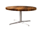 Round Rosewood Coffee Table, Ilse Möbel, Germany, 1970s