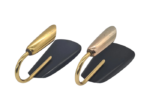Modernist brass and aluminium wall lights, 1970s