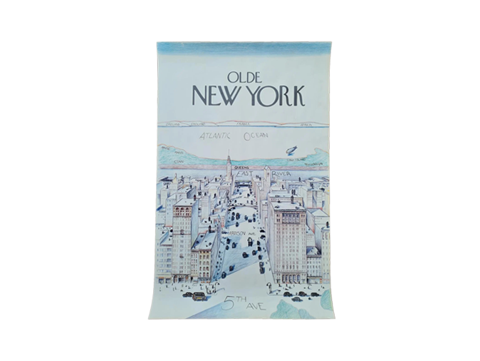 Vintage poster, designed by Saul Steinberg, 1980s