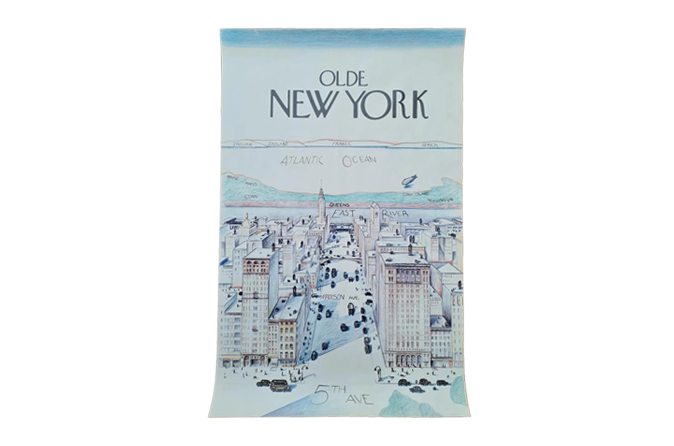 Plakat vintage, proj. Saula Steinberga, lata 80