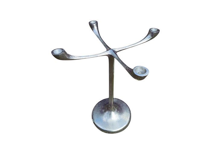 Large brutalist candlestick, Lambert, Germany, 1970s