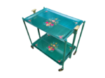 Folding trolley with floral decoration, 1960s/70s