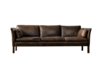 Leather Cromwell sofa, designed by Arne Norell, Sweden, 1960s
