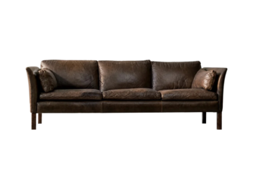 Skórzana sofa Cromwell, proj. Arne Norell, Szwecja, lata 60