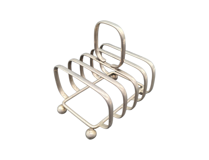 Silver-plated toast rack, England, 1960s