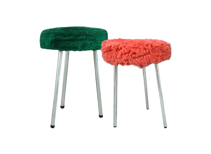 Vintage stools, VEB Elektroinstallation Deutschneudorf, Germany, 1960s/70s