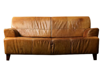 Vintage skórzana sofa trzyosobowa, lata 60