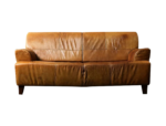 Vintage leather three-seater sofa, 1960s