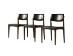 Set of 3 rosewood chairs, designed by H.W. Klein for Bramin, Denmark, 1960s