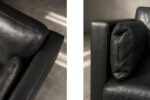 Klasyczna dwuosobowa sofa skórzana, Dania, lata 70