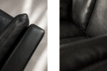 Klasyczna dwuosobowa sofa skórzana, Dania, lata 70
