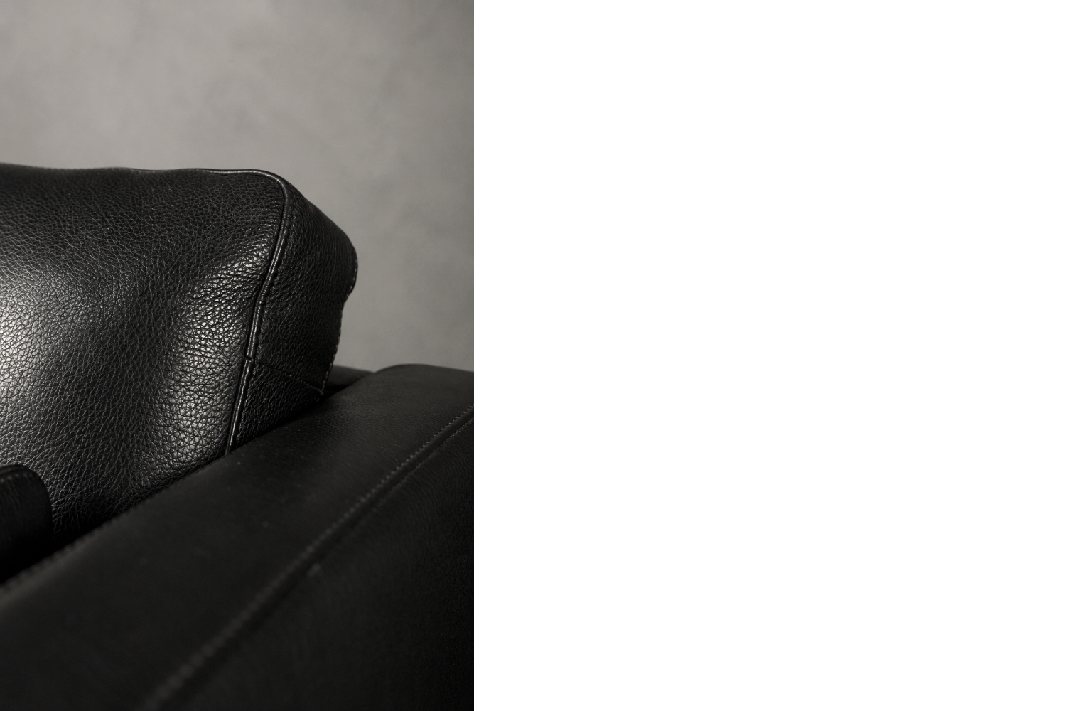 Klasyczna dwuosobowa sofa skórzana, Dania, lata 70