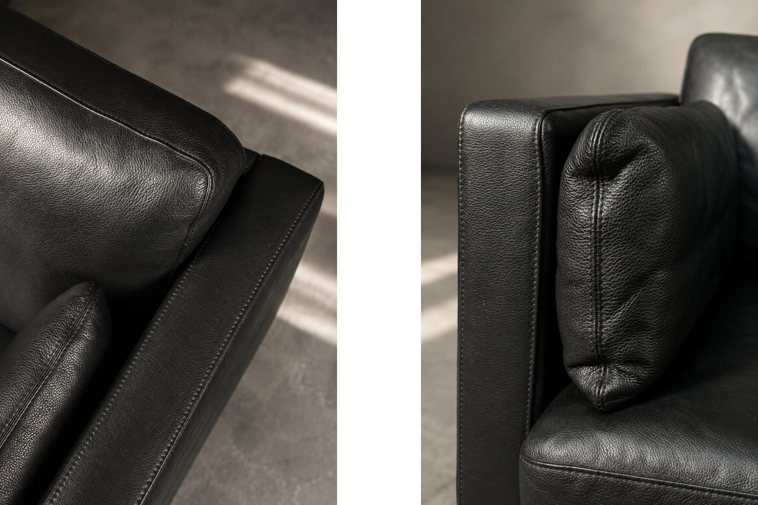 Klasyczna dwuosobowa sofa skórzana, Dania, lata 70