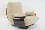 Fotel i podnóżek Marsala proj. Michel Ducaroy dla Ligne Roset, Francja, lata 70
