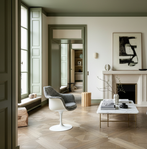 Swivel "Tulip" armchair designed by Eero Saarinen, Knoll, Netherlands, 1970s
