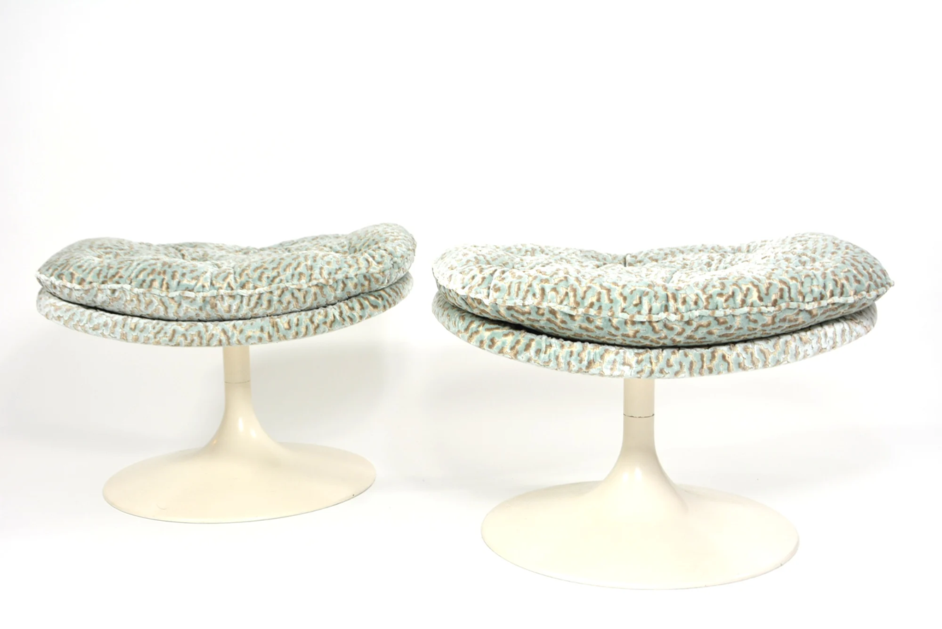 Vintage F585 footstool, designed by Geoffrey Harcourt, Artifort, Netherlands, 1960s