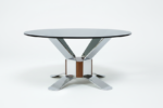 Round vintage coffee table, Germany, 1980s