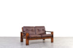 Vintage Bonanza leather sofa, designed by Esko Pajamies, manufactured by Asko, Finland, 1960s