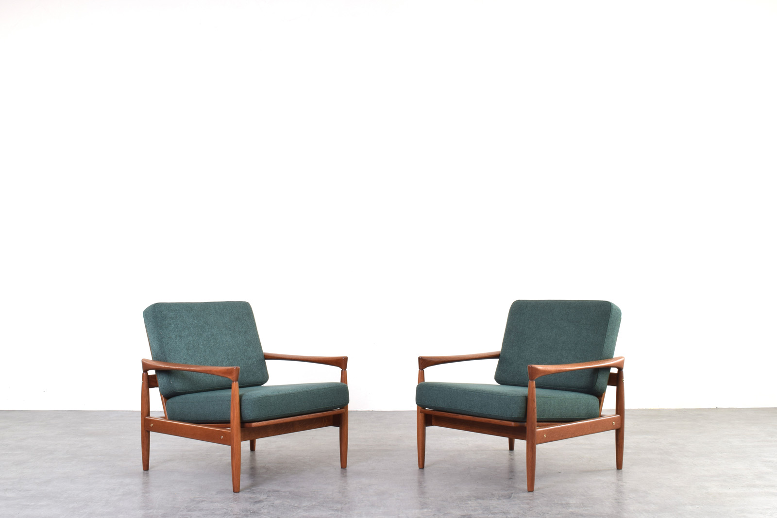Pair of vintage Kolding armchairs, designed by Erik Wørts, manufactured by IKEA, 1960s