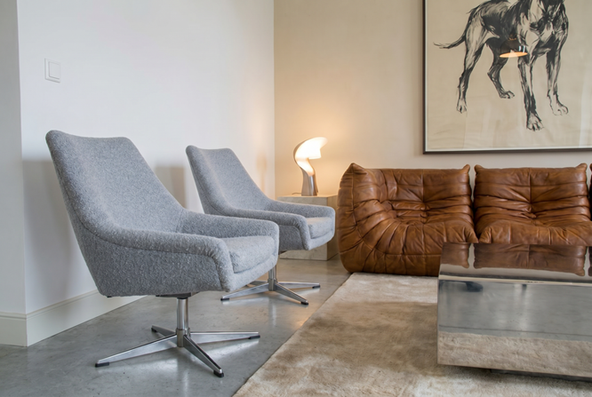 Fotel obrotowy vintage, Niemcy, lata 70
