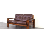 Vintage Bonanza leather sofa, designed by Esko Pajamies, manufactured by Asko, Finland, 1960s