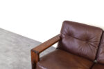 Vintage Bonanza leather sofa, designed by Esko Pajamies, manufactured by Asko, Finland, 1960s
