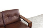 Vintage Bonanza leather sofa, designed by Esko Pajamies, manufactured by Asko, Finland, 1960s