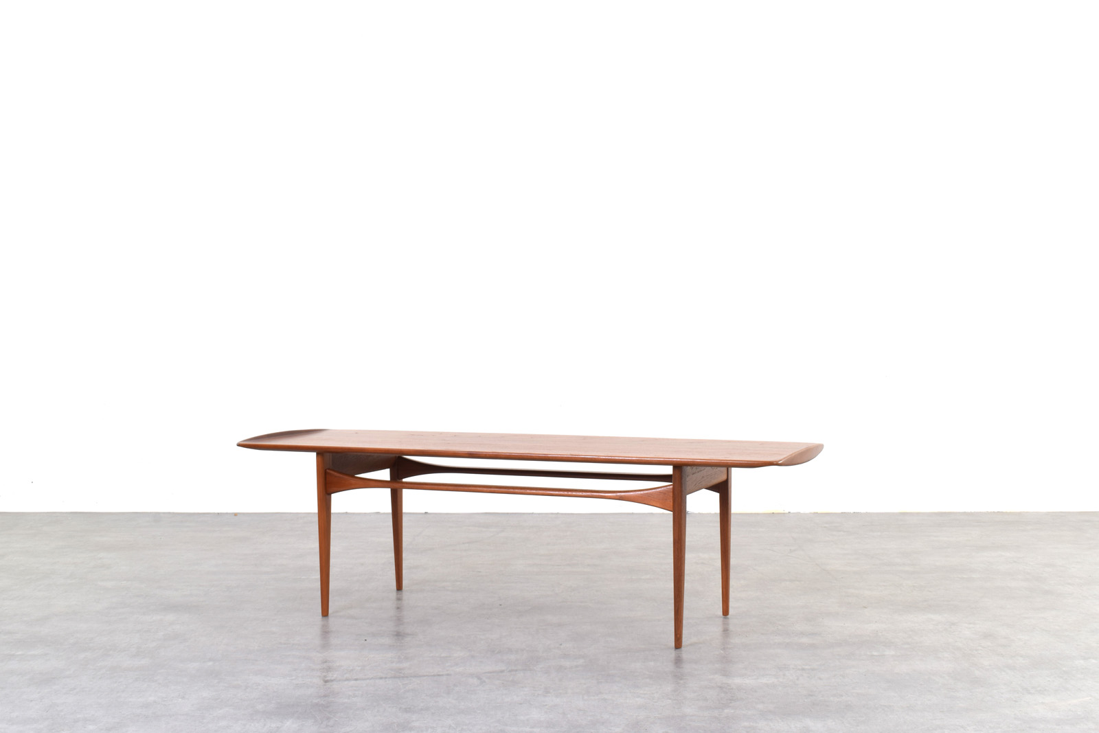 Teak coffee table designed by Tove & Edvard Kindt-Larsen, made by France & Søn, Denmark, 1960s