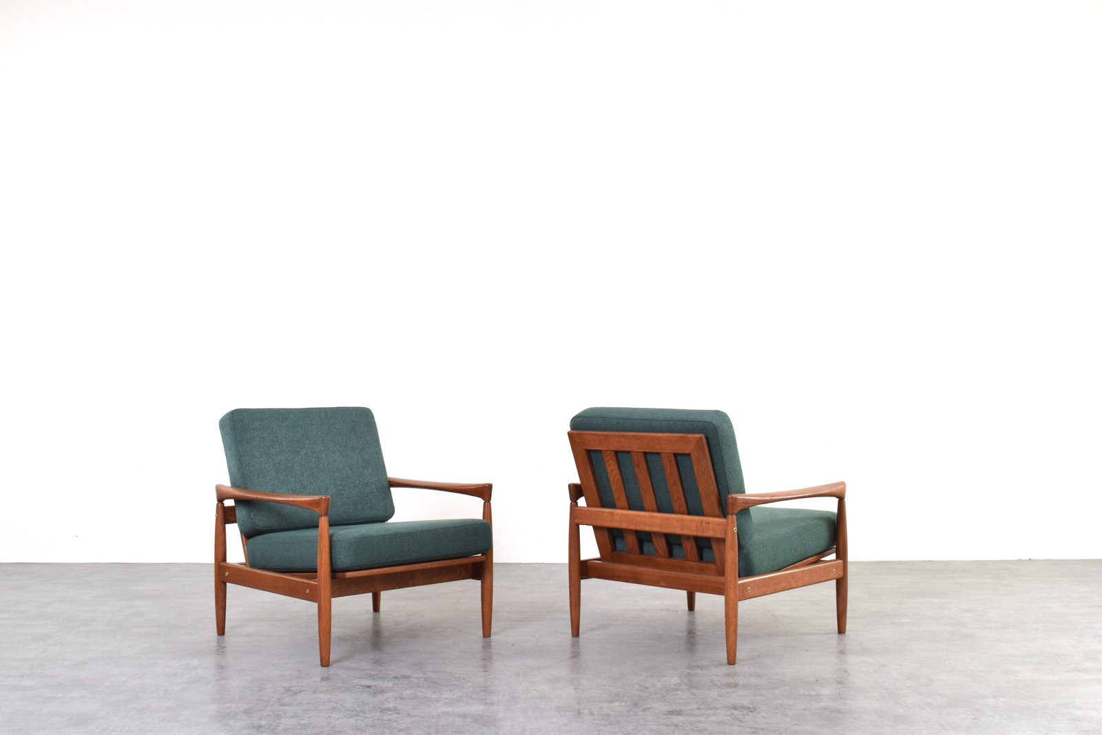 Pair of vintage Kolding armchairs, designed by Erik Wørts, manufactured by IKEA, 1960s