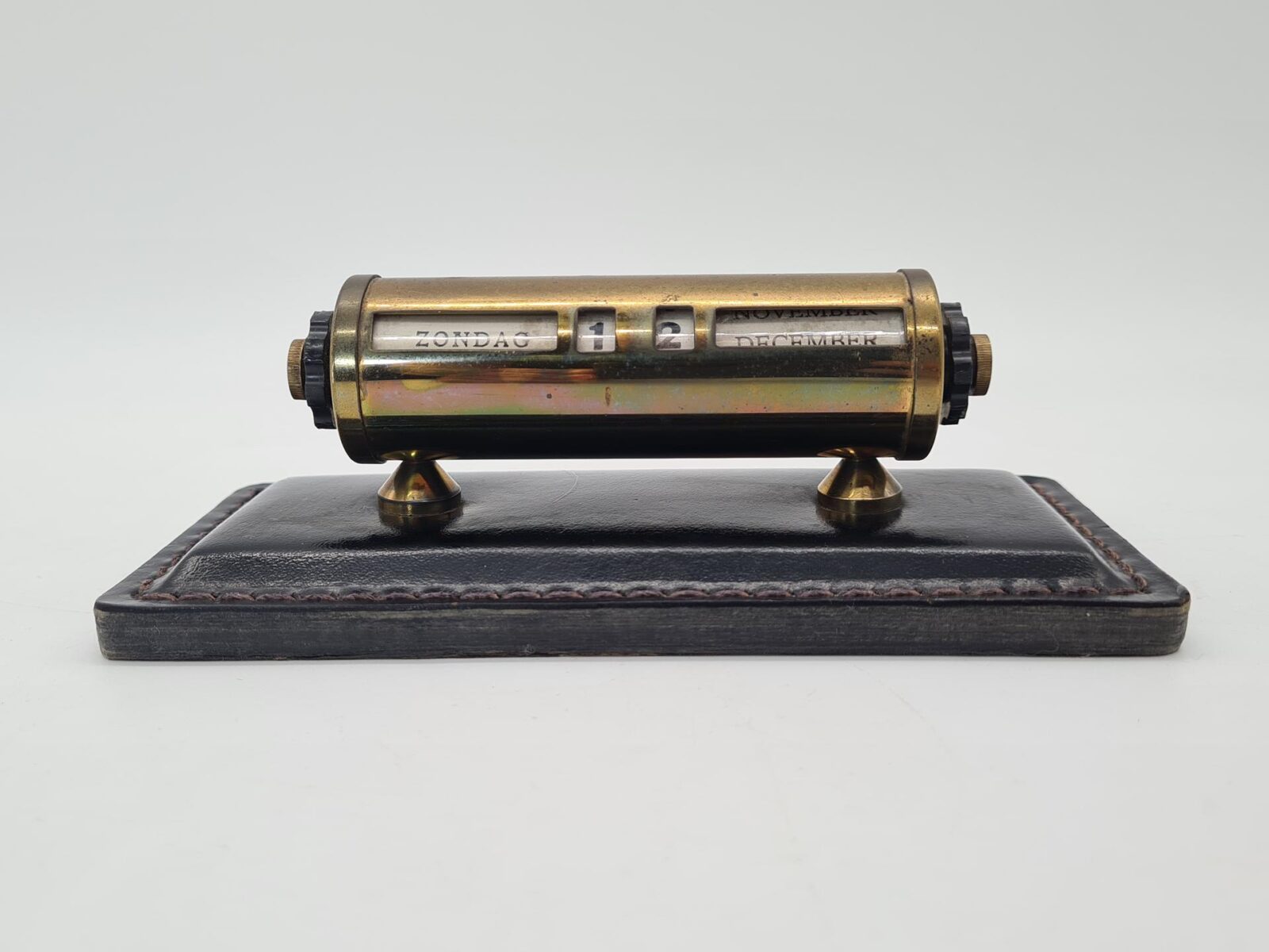 Vintage brass perpetual calendar, the Netherlands, 1960s