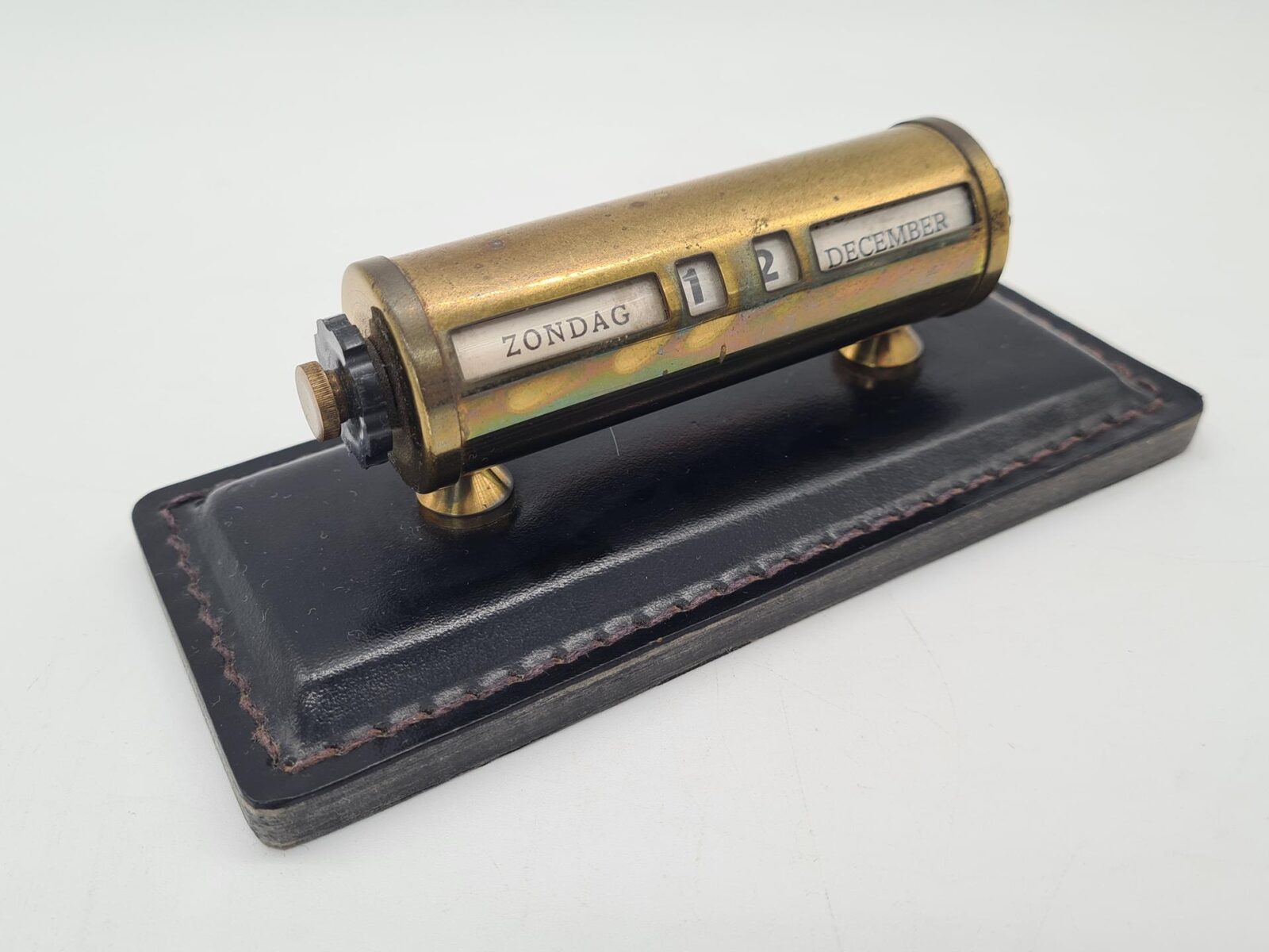 Vintage brass perpetual calendar, the Netherlands, 1960s