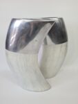 Large aluminium and ceramic vases, Ventura Living, 2000s