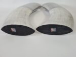 Large aluminium and ceramic vases, Ventura Living, 2000s
