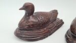 Carved bird-shaped containers, 1960s
